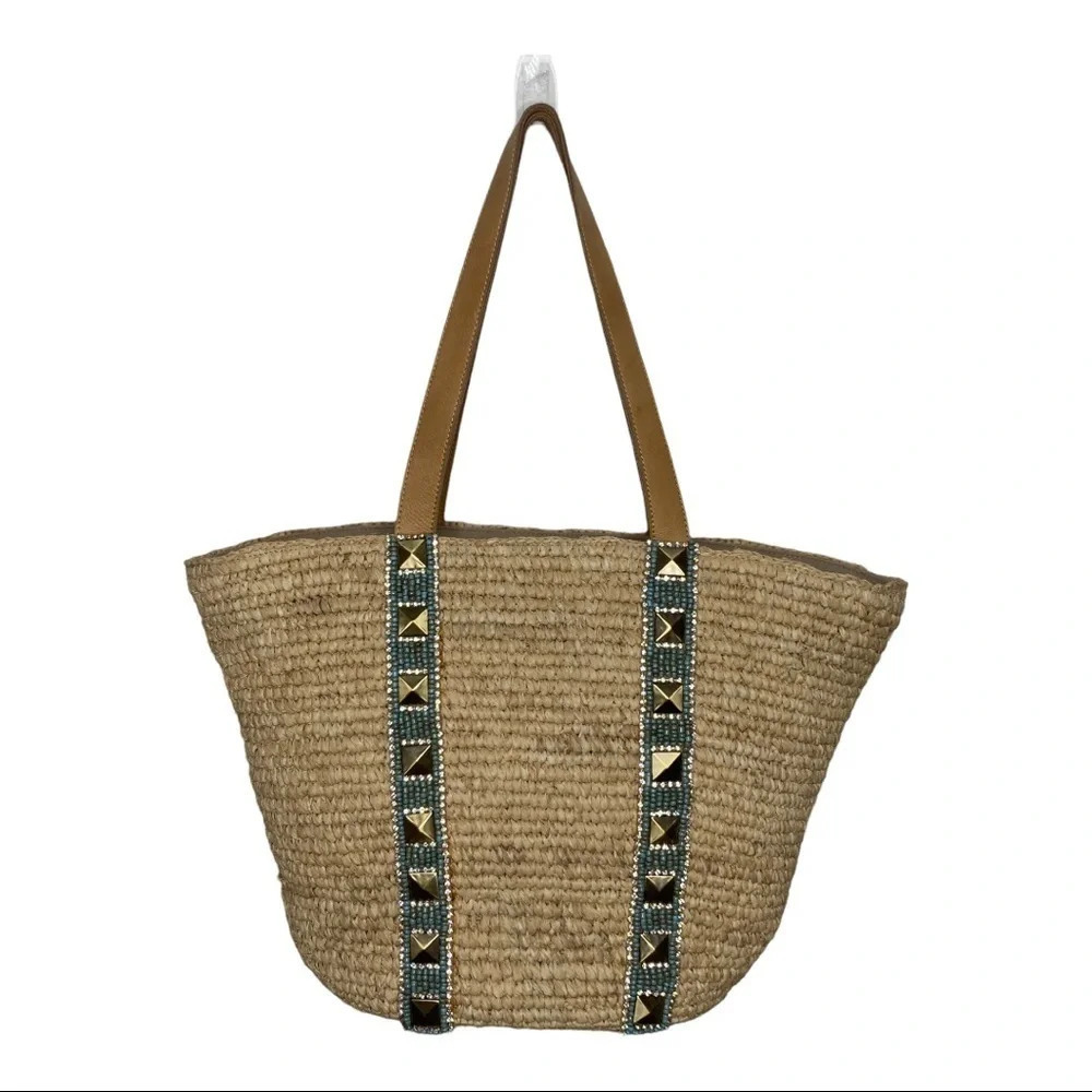 SKEMO Embellished Straw Bag - Picture 3 of 15